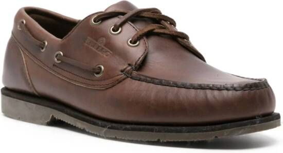 Sebago Dockside Foresider leather boat shoes Brown