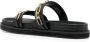 Senso Nova chain-embellished leather sandals Black - Thumbnail 3