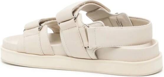 Senso Zina I touch-strap leather sandals Neutrals