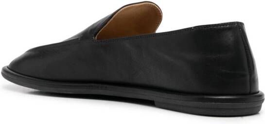 The Row slip-on round-toe loafers Black