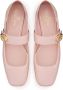 Valentino Garavani VLogo Locker Mary-Jane ballerina shoes Pink - Thumbnail 4