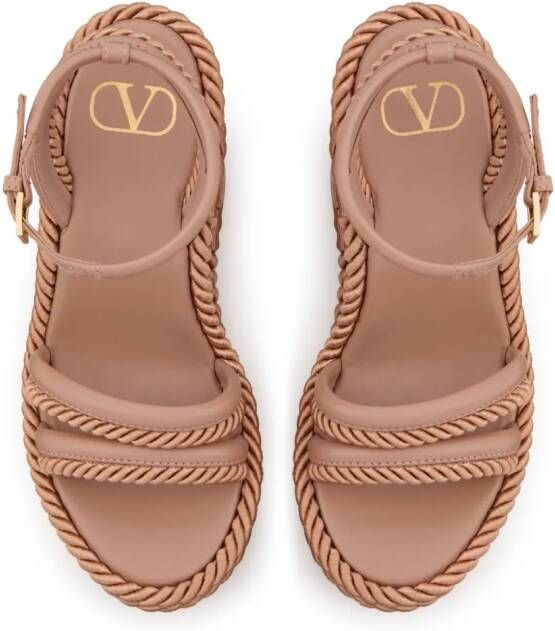 Valentino Garavani VLogo Summerblocks wedge sandals Pink