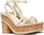 Valentino Garavani VLogo Summerblocks wedge sandals White - Thumbnail 2