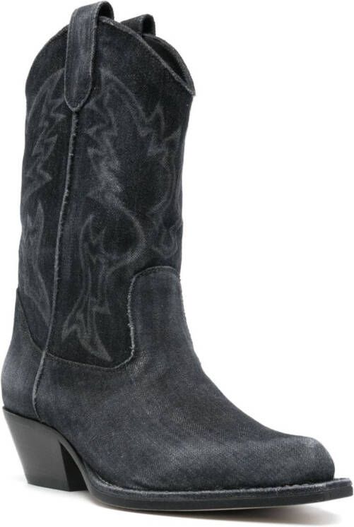 Vic Matie Westy 50mm denim boots Grey