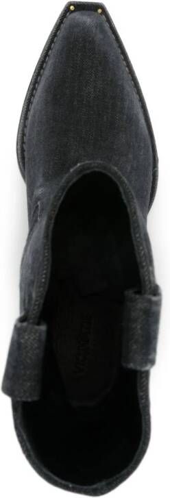 Vic Matie Westy 50mm denim boots Grey