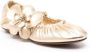 ZIMMERMANN Orchid leather ballerina shoes Gold - Thumbnail 2
