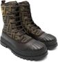 Fendi Kids FF-motif ankle boots Brown - Thumbnail 1