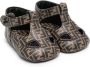 Fendi Kids FF-motif sandals Brown - Thumbnail 1