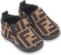 Fendi Kids FF slip-on sneakers Brown - Thumbnail 1