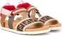 Fendi Kids FF strappy sandals Brown - Thumbnail 1