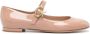 Gianvito Rossi Mary Ribbon 05 leather ballerina shoes Neutrals - Thumbnail 1