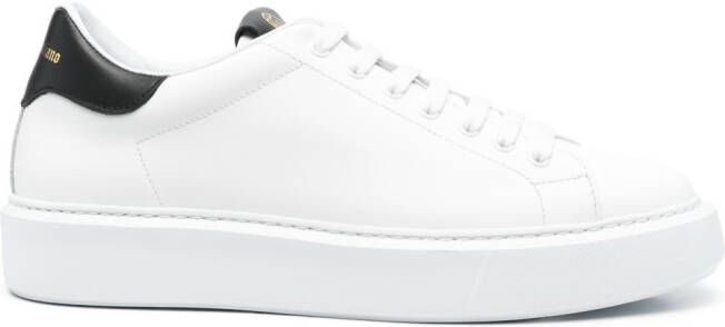 Giuliano Galiano contrasting-detail leather sneakers White