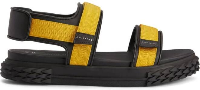 Giuseppe Zanotti Frankie touch-strap leather sandals Black