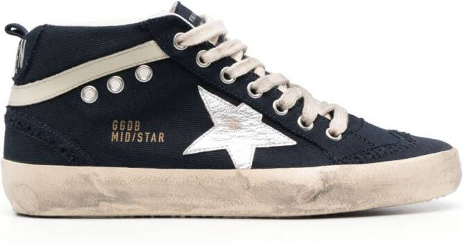Golden Goose Mid Star lace-up sneakers Blue