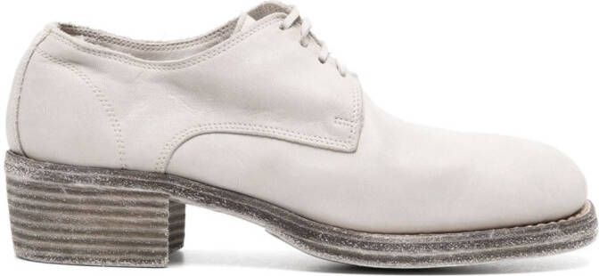 Guidi lace-up leather derby shoes Grey