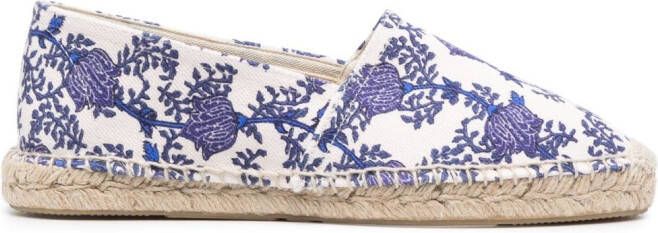 ISABEL MARANT floral-printed espadrilles Blue
