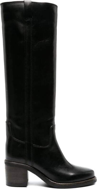 ISABEL MARANT Seenia 70mm leather boots Black
