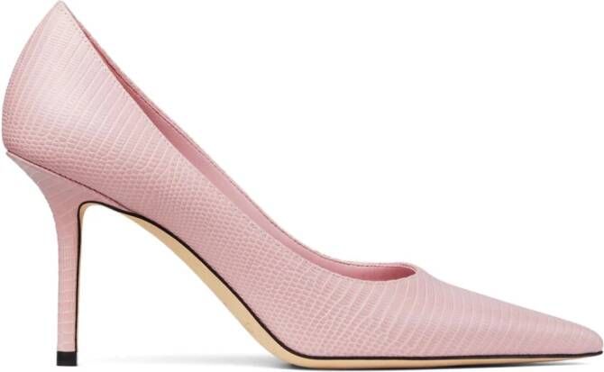 Jimmy Choo 85mm Love leather pumps Pink