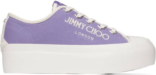 Jimmy Choo Palma Maxi canvas sneakers Purple