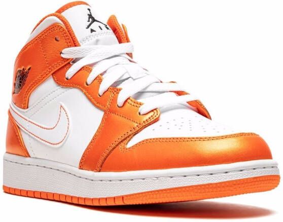 Jordan Kids Air Jordan 1 Mid SE "Electro Orange" sneakers