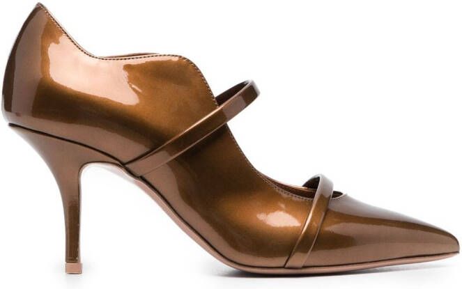 Malone Souliers Maureen 70mm leather pumps Brown