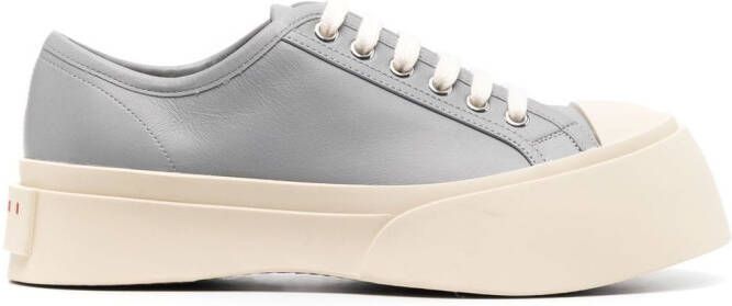 Marni Pablo leather flatform sneakers Grey