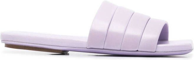 Marsèll square-toe leather sandals Purple