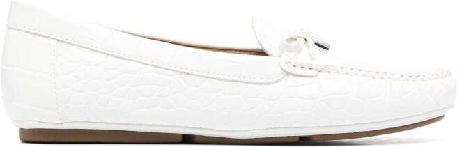 Michael Kors Juliette moccasin loafers White