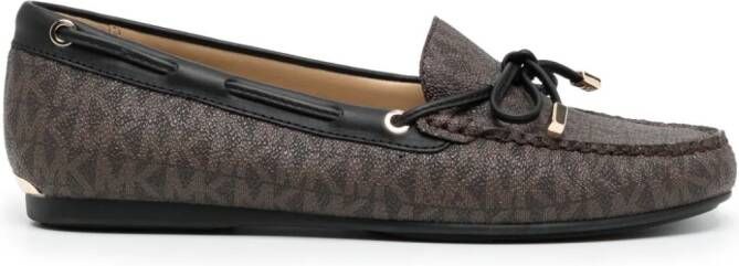 Michael Kors Sutton monogram-pattern loafers Brown