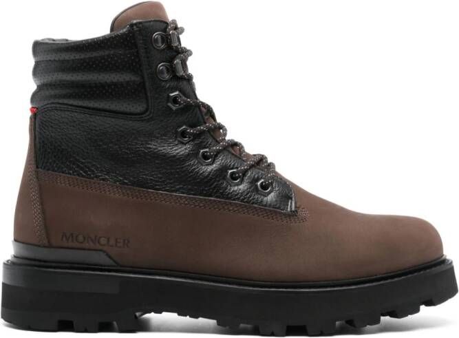 Moncler Peka lace-up hiking boots Brown