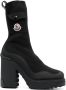 Moncler Splora 125mm knitted ankle boot Black - Thumbnail 1