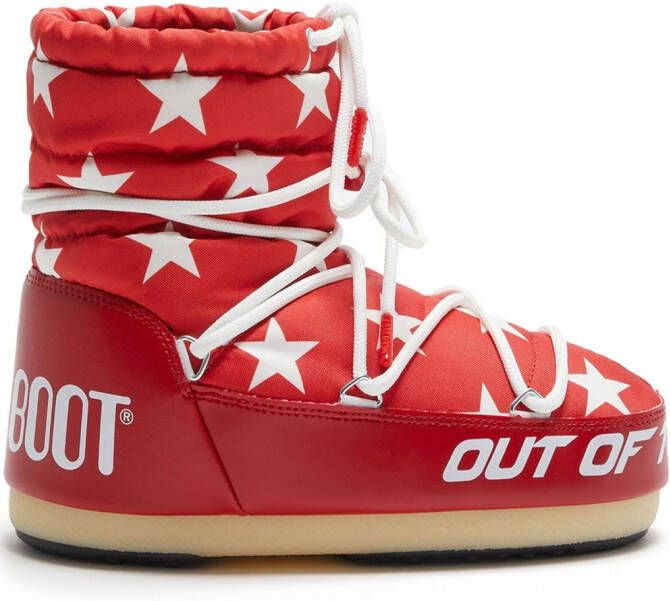 Moon Boot Icon Low Star boots Red
