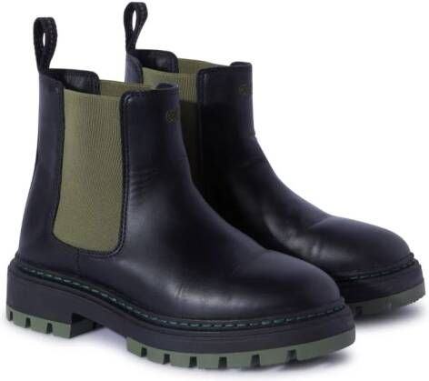 Off-White Kids Chelsea ankle boots Green