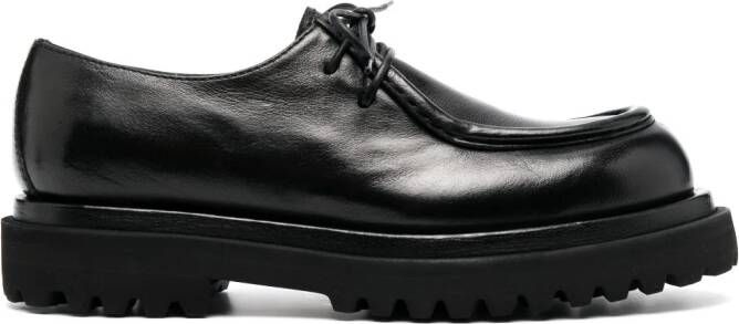 Officine Creative Wisal leather lace-up shoes Black