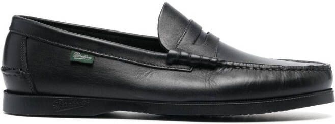 Paraboot leather penny loafers Black