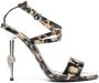 Philipp Plein leopard-print strappy sandals Brown - Thumbnail 1