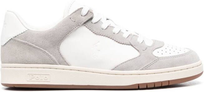 Polo Ralph Lauren Court leather-suede sneakers White