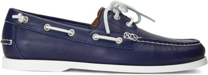 Polo Ralph Lauren Merton leather boat shoes Blue