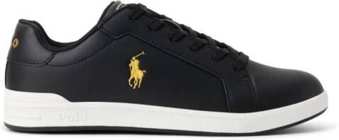 Polo Ralph Lauren Heritage Court II EZ leather sneakers Black
