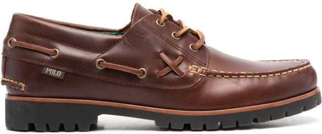 Polo Ralph Lauren Ranger leather boat shoes Brown