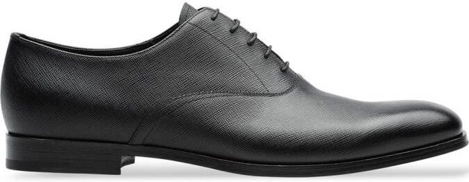 Prada Saffiano-leather Oxford shoes Black