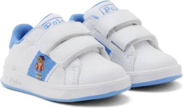 Ralph Lauren Kids Polo Bear touch-strap sneakers White