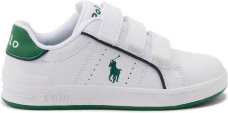 Ralph Lauren Kids Polo Pony touch-strap sneakers White