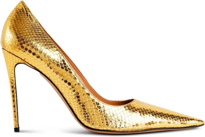 Retrofete Jasmin 110mm heeled pumps Gold