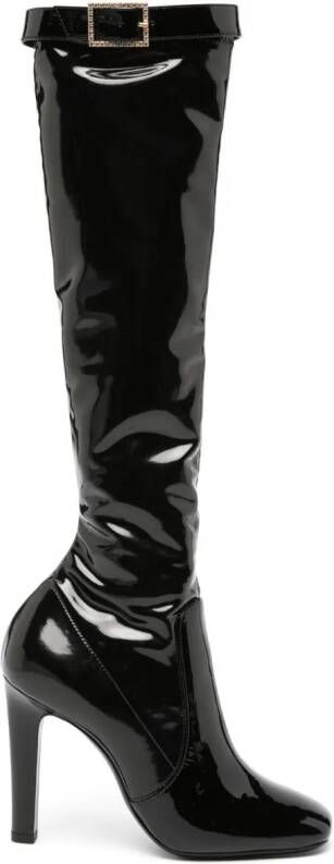 Saint Laurent Elle 105mm knee-high boots Black