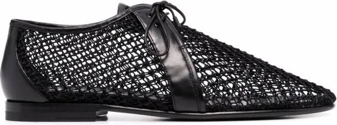 Saint Laurent Timothee mesh shoes Black