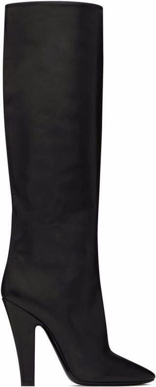 Saint Laurent Tube knee-length boots Black