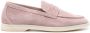 Scarosso Luciana penny-slot suede loafers Pink - Thumbnail 1