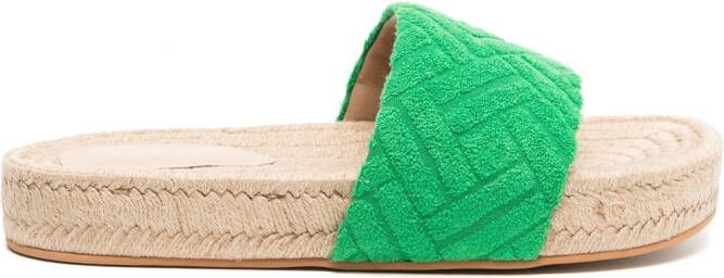 Senso Isobel open-toe espadrille sandals Green