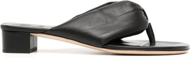 STAUD Dahlia 25mm leather sandals Black